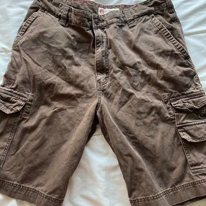 Brown Thrifted Vintage Cargo Shorts